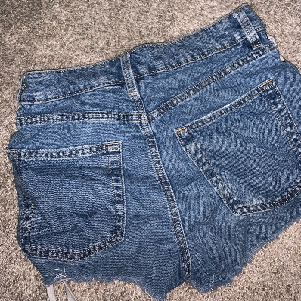 Divided H&M Blue & White Laced Jean shorts size 4 - Picture 10 of 10